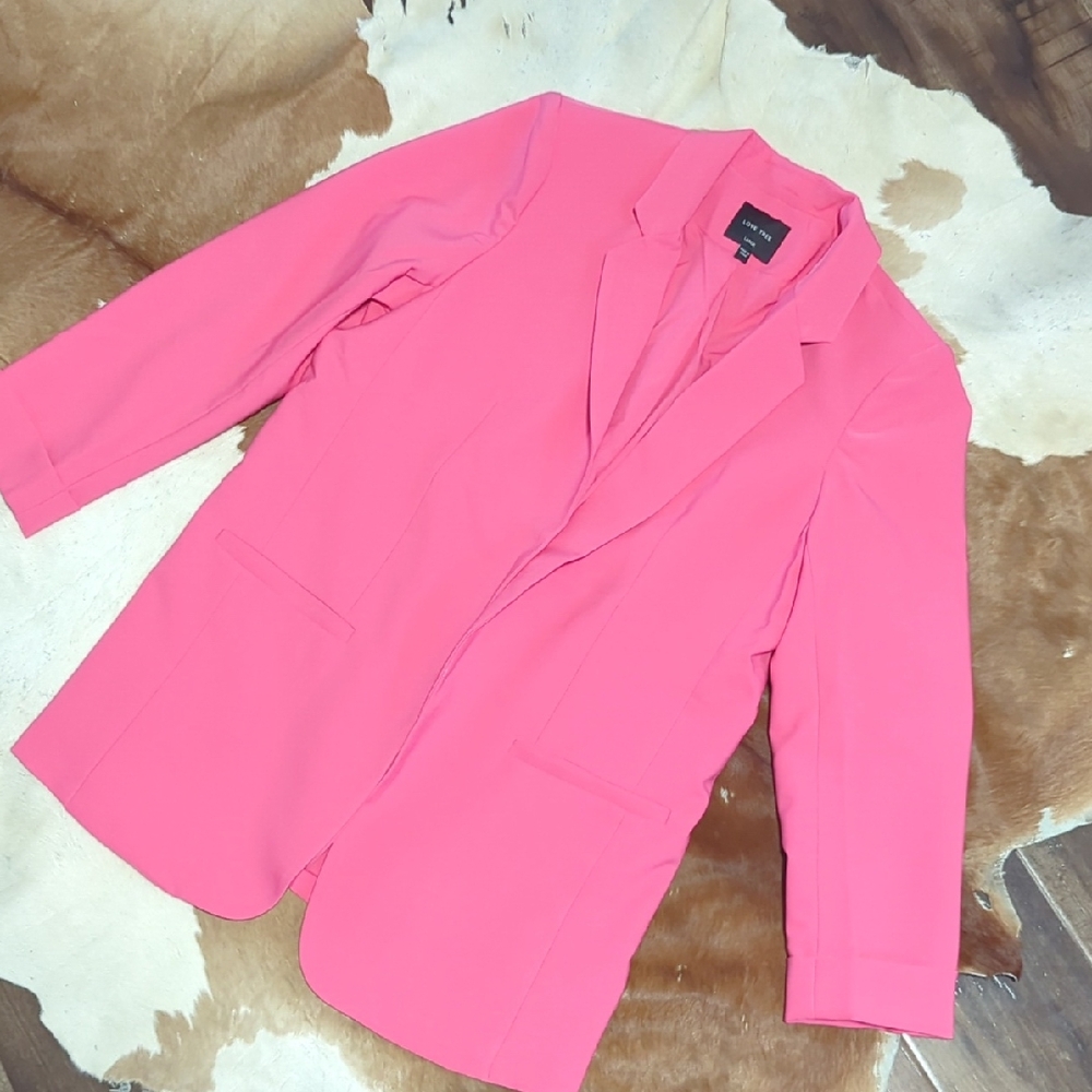 Love Tree Vibrant Pink Blazer